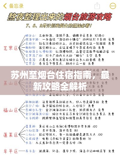 苏州至烟台住宿指南,最新攻略全解析