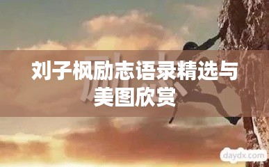 刘子枫励志语录精选与美图欣赏