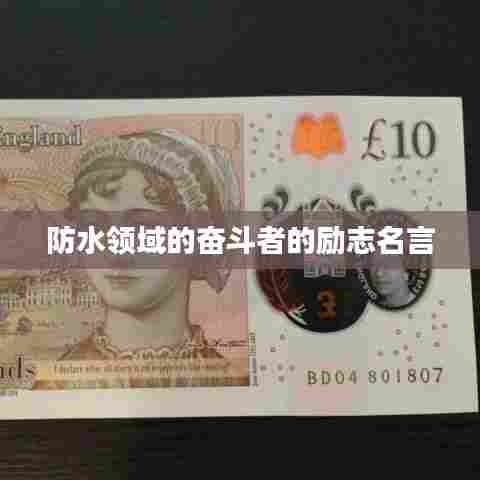 防水领域的奋斗者的励志名言