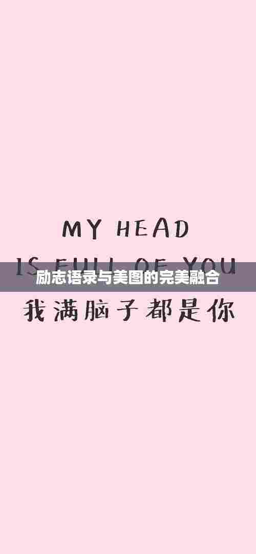 励志语录与美图的完美融合
