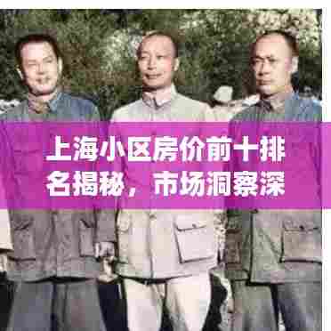 上海小区房价前十排名揭秘,市场洞察深度剖析