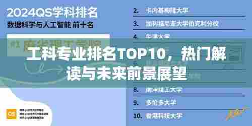 工科专业排名TOP10,热门解读与未来前景展望