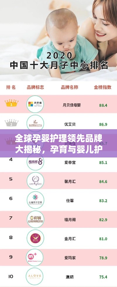 全球孕婴护理领先品牌大揭秘,孕育与婴儿护理的世界排名及品牌探索