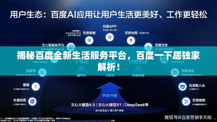 揭秘百度全新生活服务平台，百度一下居独家解析！