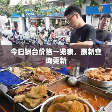今日锅台价格一览表，最新查询更新