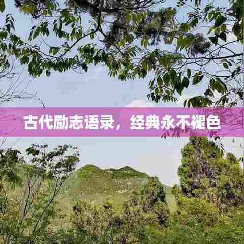 古代励志语录,经典永不褪色