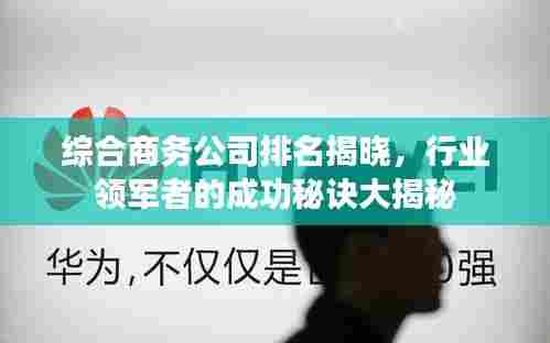 综合商务公司排名揭晓，行业领军者的成功秘诀大揭秘