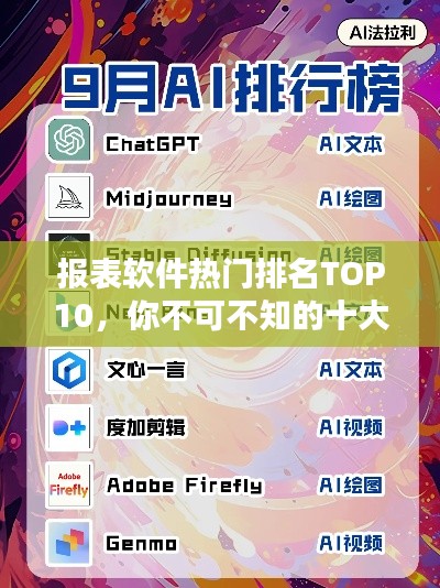 报表软件热门排名TOP10，你不可不知的十大工具！
