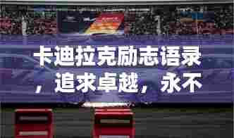 卡迪拉克励志语录,追求卓越,永不止步