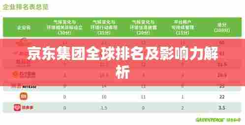 京东集团全球排名及影响力解析