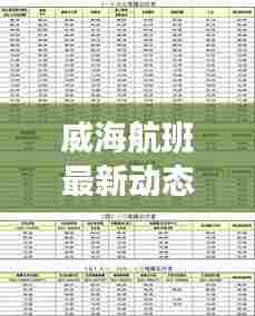 威海航班最新动态通告,今日航班信息一览