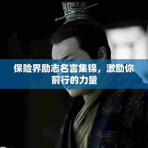 保险界励志名言集锦,激励你前行的力量