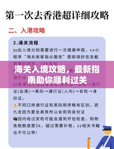 海关入境攻略,最新指南助你顺利过关