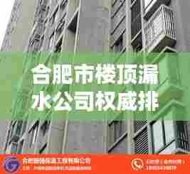合肥市楼顶漏水公司权威排名及专业维修一览