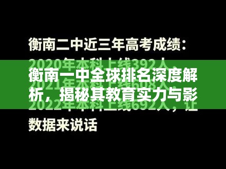 衡南一中全球排名深度解析,揭秘其教育实力与影响力