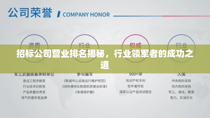 招标公司营业排名揭秘，行业领军者的成功之道