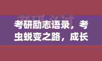 考研励志语录,考虫蜕变之路,成长见证荣耀时刻