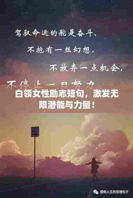 白领女性励志短句,激发无限潜能与力量!
