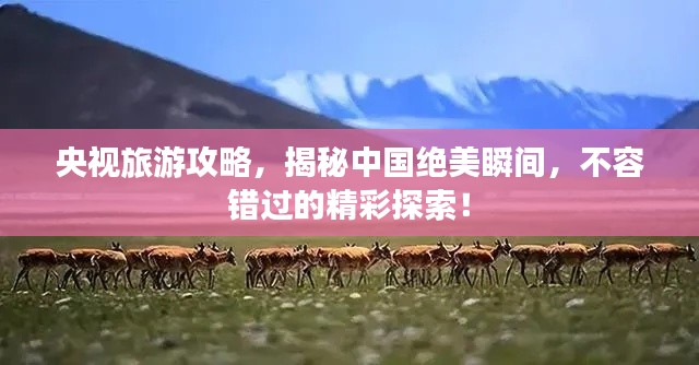 央视旅游攻略,揭秘中国绝美瞬间,不容错过的精彩探索!