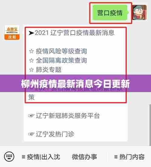 柳州疫情最新消息今日更新