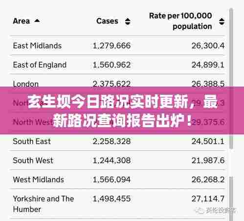 玄生坝今日路况实时更新，最新路况查询报告出炉！