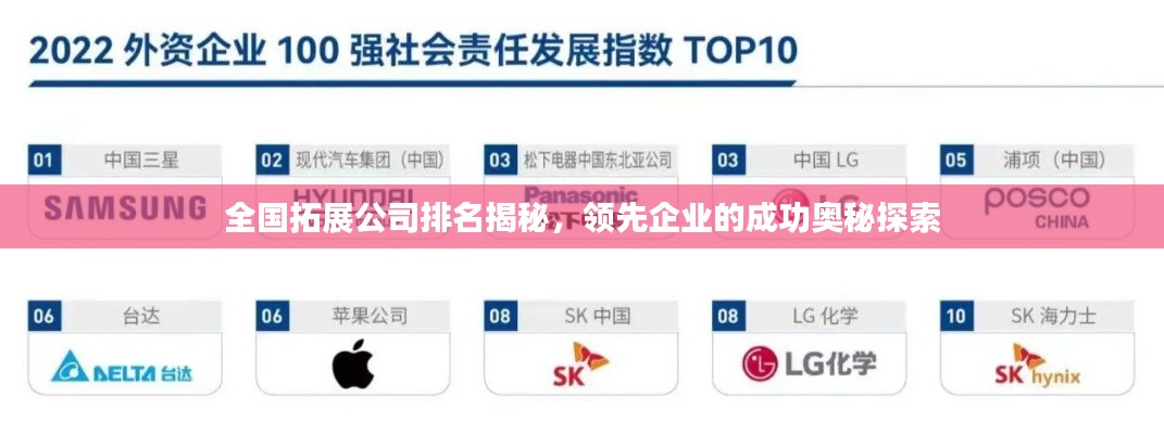 全国拓展公司排名揭秘,领先企业的成功奥秘探索