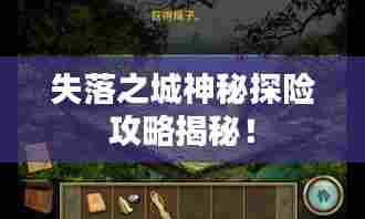 失落之城神秘探险攻略揭秘!