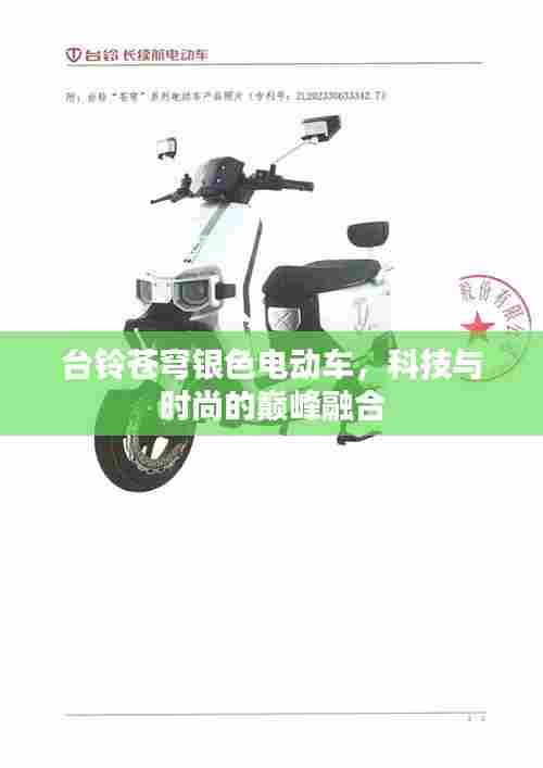 台铃苍穹银色电动车，科技与时尚的巅峰融合