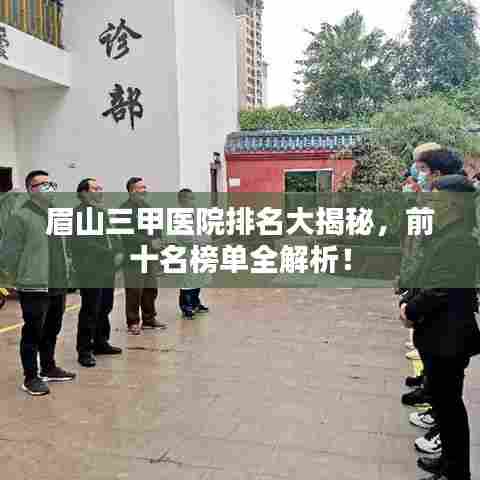 眉山三甲医院排名大揭秘，前十名榜单全解析！