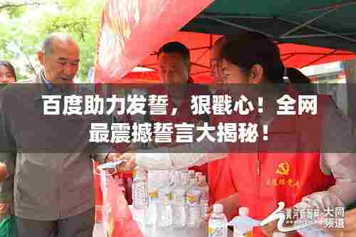 百度助力发誓,狠戳心!全网最震撼誓言大揭秘!