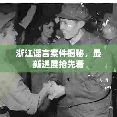 浙江谣言案件揭秘,最新进展抢先看