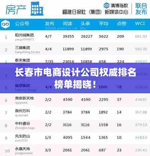 长春市电商设计公司权威排名榜单揭晓!
