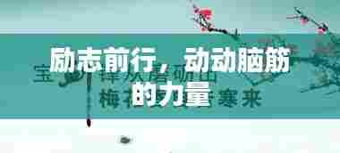 励志前行,动动脑筋的力量