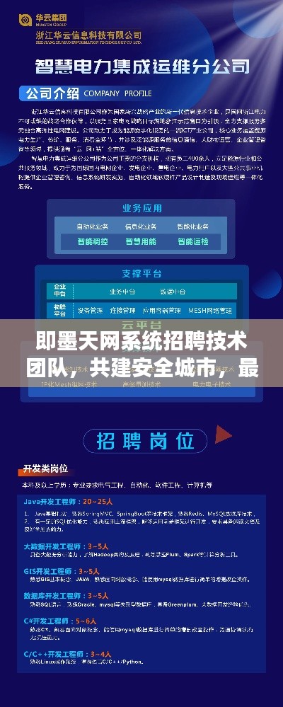 即墨天网系统招聘技术团队,共建安全城市,最新招聘信息等你来!