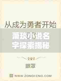 萧琰小说名字探索揭秘,引人入胜的标题吸引你的目光